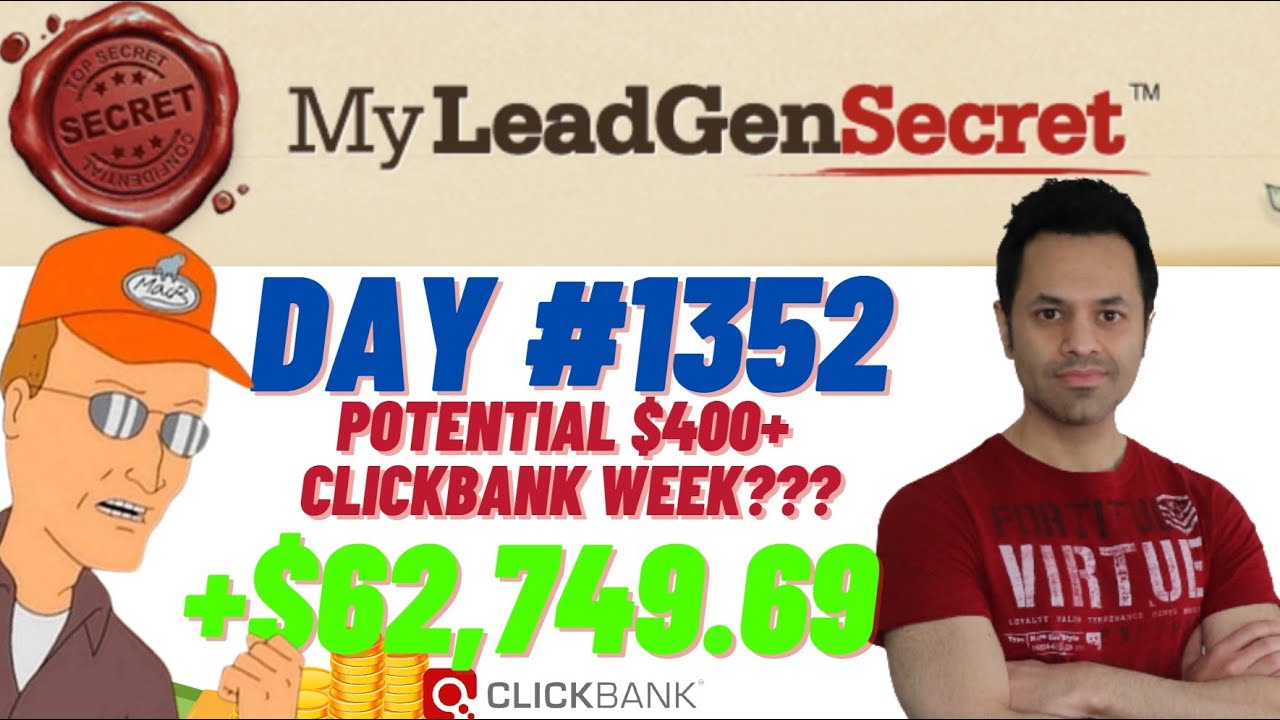POTENTIAL $400+ Clickbank Week?!...My Lead Gen Secret Case Study Results 2025 (Day #1352)
