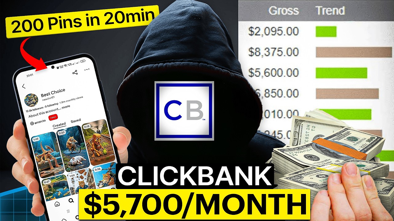 Watch Me Create 200 Pinterest Pins in 2 Minutes to Make $5,000/Month on ClickBank