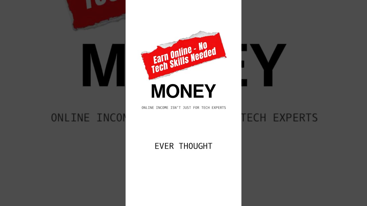 Earn Online - No Tech Skills Needed #shorts #earnonline #success #successtips