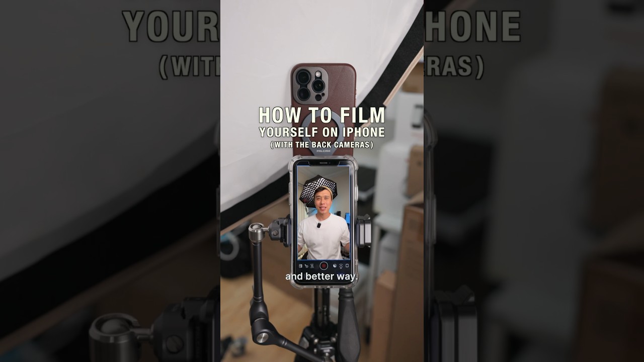 (New 2024 Edition) How to see yourself filming with iPhone’s back cameras for best video quality