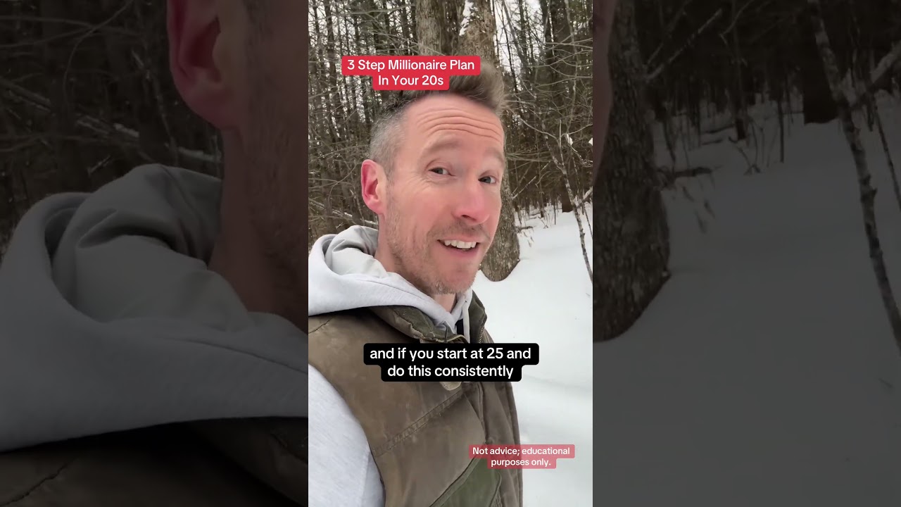 3 Step #millionaire plan in your 20s #money #finance #tylergardner #invest