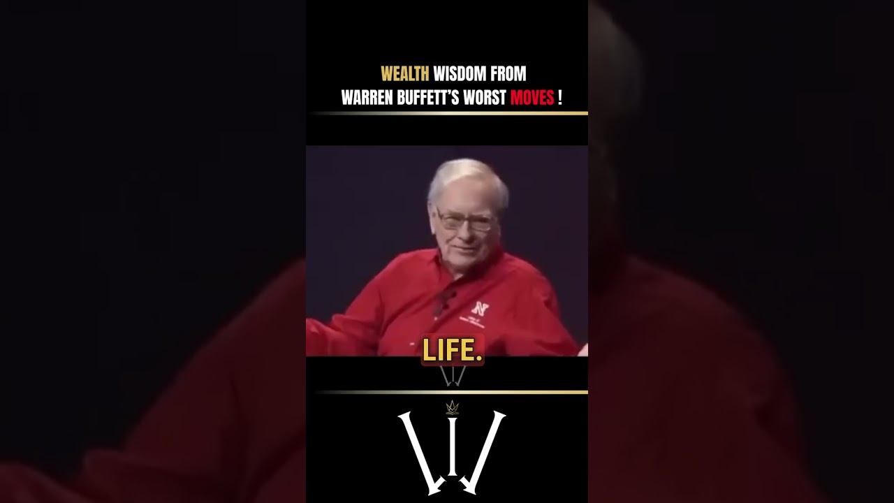 Wealth Advice from Warren Based on his Worst Investment Decisions and Missed Opportunities. #shorts