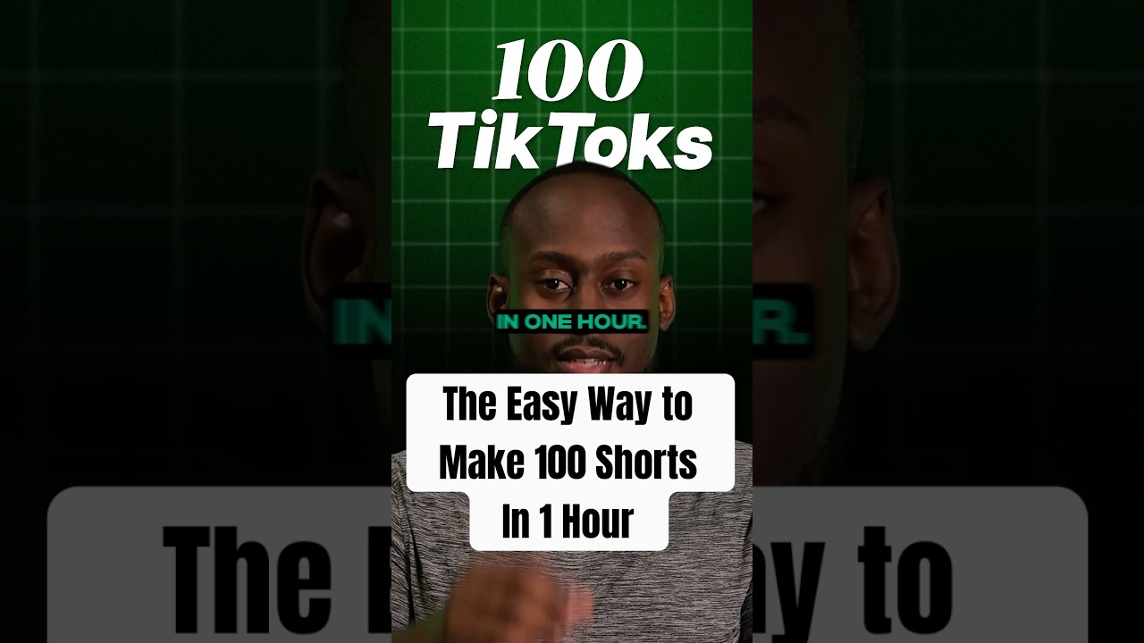 How To Make 100 TikTok Videos In A Day With Vizard AI #shorts