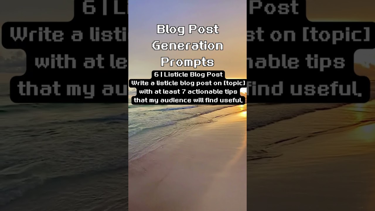 Top 10 ChatGPT Prompt Ideas for Blog Posts