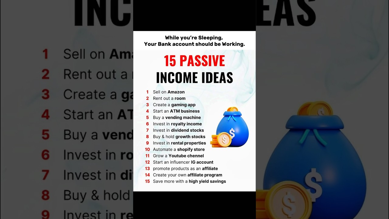 15 Passive income ideas | Online money making methods 2025
