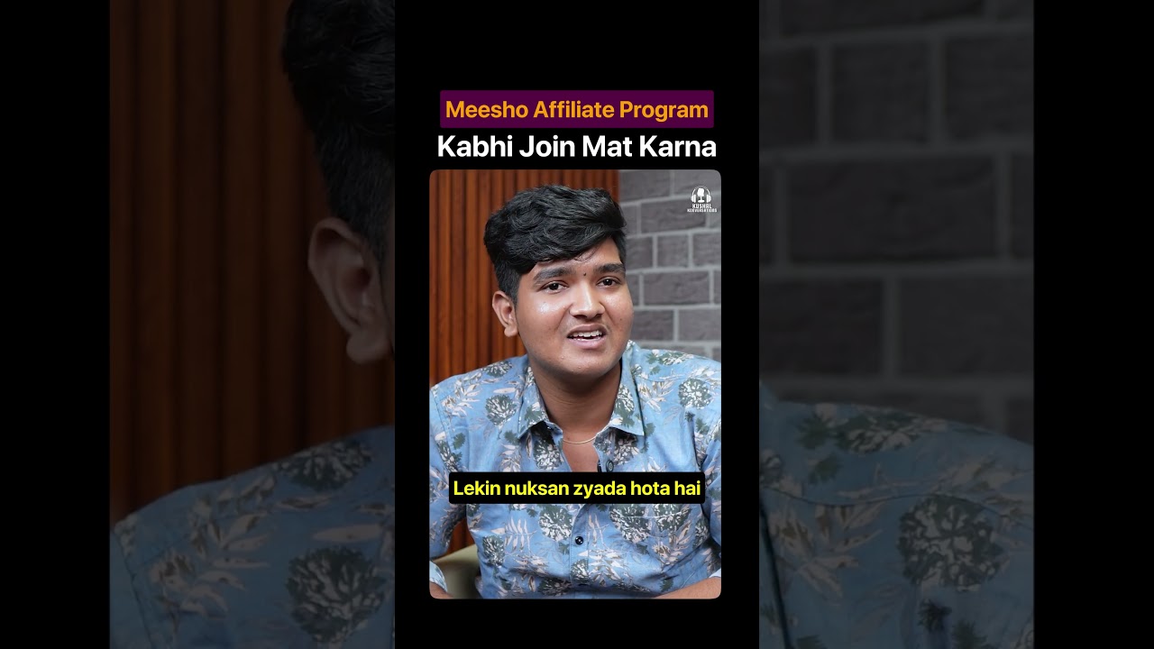 Meesho Influencers Ki Reels Se Bilkul Sale Nahi Aati! Meesho Affiliate Program #kushalkonversations
