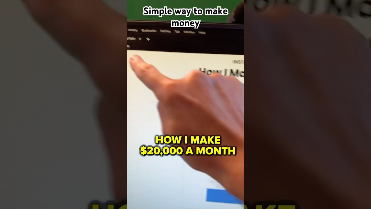 Simple way to make money online using Ai #makingmoney #aivideo